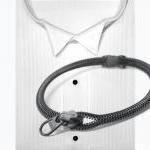Men Neck Ties Zipper Jewelry , Curved Zipper..