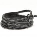 Zipper Jewelry - Handmade Bracelets In Black.